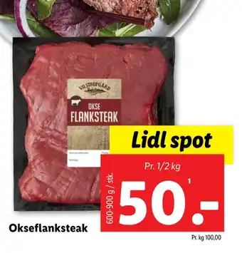 Lidl Okse flanksteak tilbud