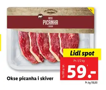 Lidl Okse picanha i skiver tilbud