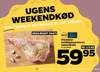 Netto Premieur hvidløgsmarineret lammekølle tilbud