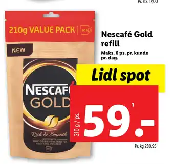 Lidl Nescafé gold refill tilbud