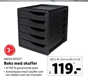 Lidl Boks med skuffer tilbud