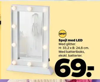 Netto Spejl med led tilbud