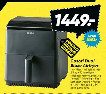 Bilka Cosori dual blaze airfryer tilbud