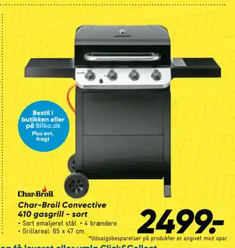 Bilka Char-broil convective 410 gasgrill - sort tilbud