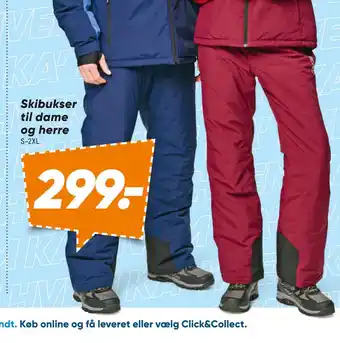 Skibukser til dame og herre