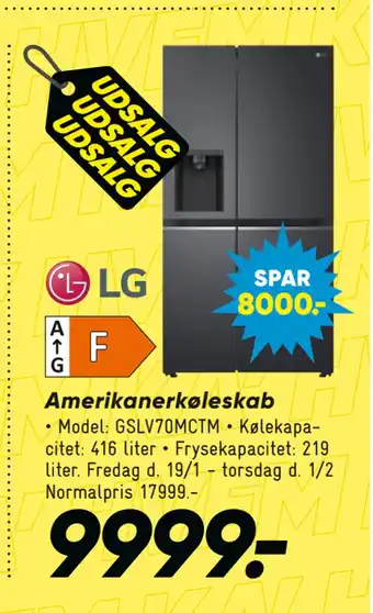 Bilka Amerikanerkøleskab tilbud