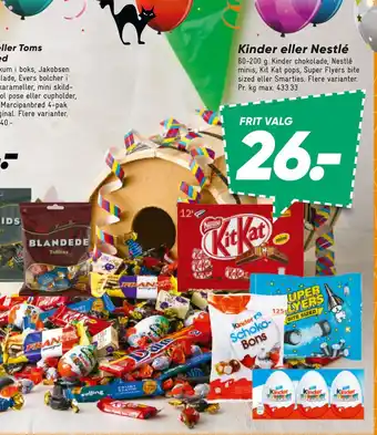 Bilka Kinder eller nestlé tilbud
