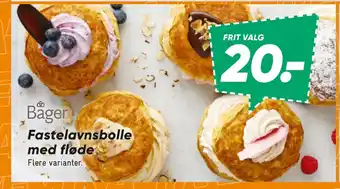 Fastelavnsbolle med fløde