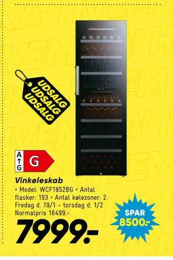 Bilka Vinkøleskab tilbud