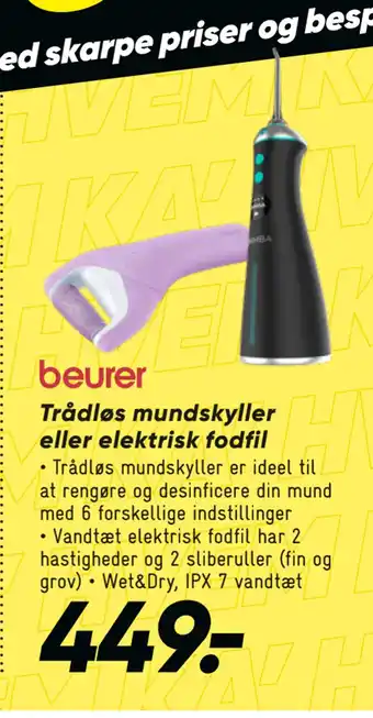 Bilka Trådløs mundskyller eller elektrisk fodfil tilbud