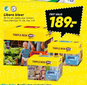 Bilka Libero bleer tilbud
