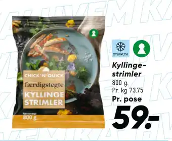 Bilka Kyllinge strimler tilbud