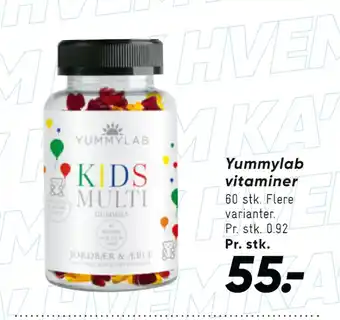 Bilka Yummylab vitaminer tilbud