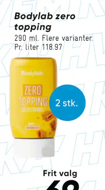 Bilka Bodylab zero topping tilbud