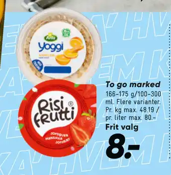 Bilka To go marked tilbud