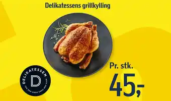 Føtex Delikatessens grillkylling tilbud