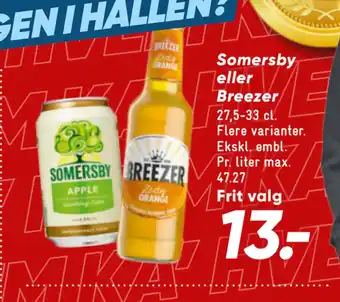 Somersby eller breezer