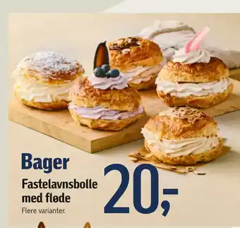 Fastelavnsbolle med fløde