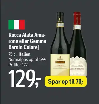 Føtex Rocca alata amarone eller gemma barolo colarej tilbud