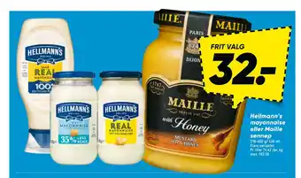 Bilka Hellmann’s mayonnaise eller maille sennep tilbud