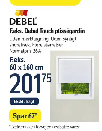 Føtex Debel touch plisségardin tilbud