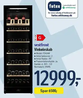 Føtex Vinkøleskab tilbud