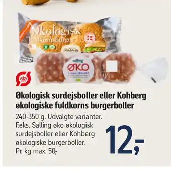 Føtex Økologisk surdejsboller eller kohberg økologiske fuldkorns burgerboller tilbud
