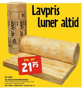 jem & fix Glasuld isover basic tilbud