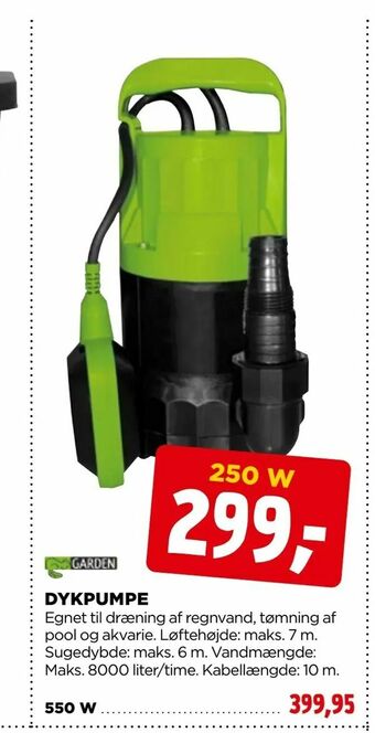 jem & fix Dykpumpe tilbud