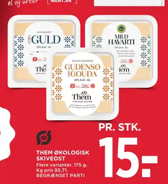 MENY Them økologisk skiveost tilbud