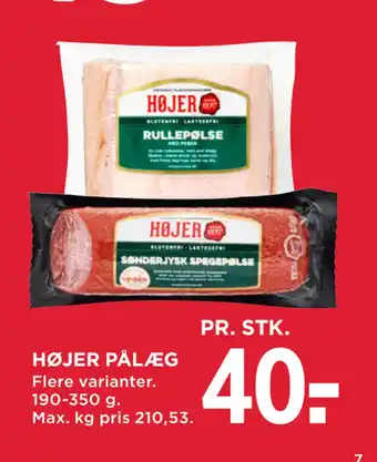 MENY Højer pålæg tilbud