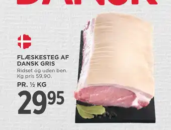 MENY Flæskesteg af dansk gris tilbud