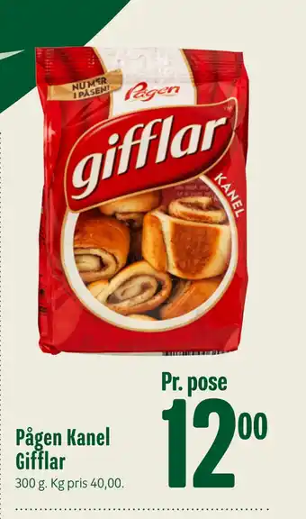 Min Købmand Pågen kanel gifflar tilbud