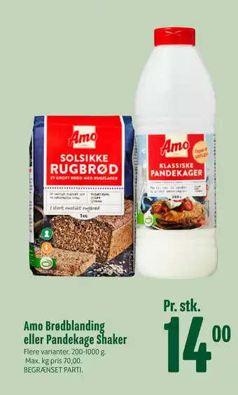 Min Købmand Amo brødblanding eller pandekage shaker tilbud