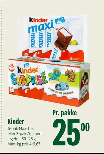 Min Købmand Kinder tilbud