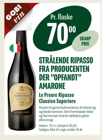 Min Købmand Le preare ripasso classico superiore tilbud