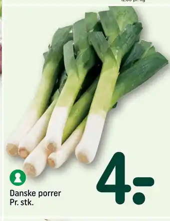 REMA 1000 Danske porrer pr. stk tilbud