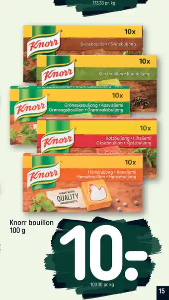 REMA 1000 Knorr bouillon 100 g tilbud