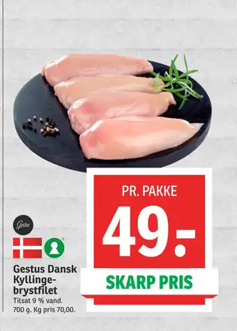 SPAR Gestus dansk kyllingebrystfilet tilbud