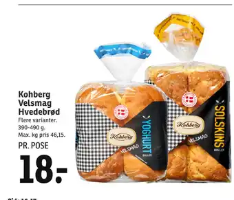 SPAR Kohberg velsmag hvedebrød tilbud