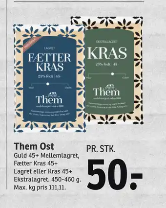 SPAR Them ost tilbud