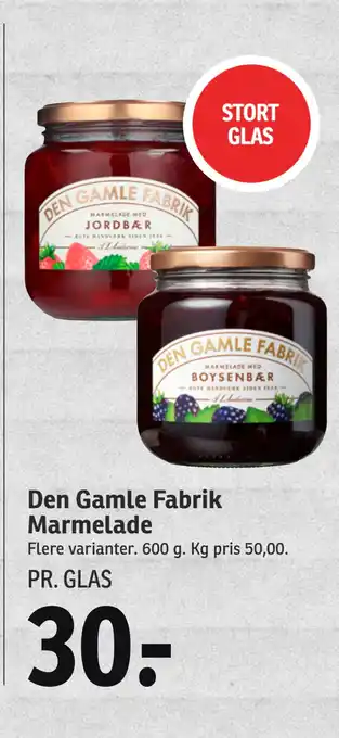 SPAR Den gamle fabrik marmelade tilbud
