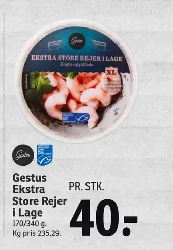 SPAR Gestus ekstra store rejer i lage tilbud