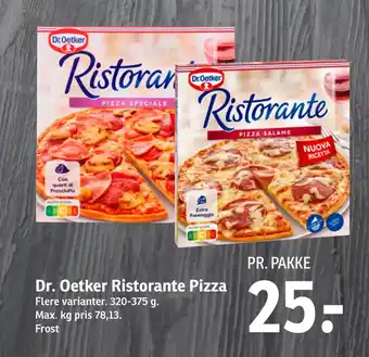 SPAR Dr. oetker ristorante pizza tilbud