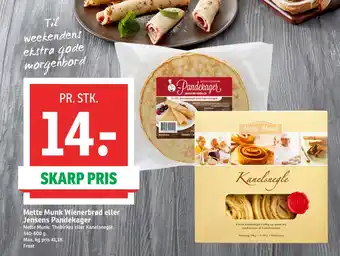 Mette munk wienerbrød eller jensens pandekager