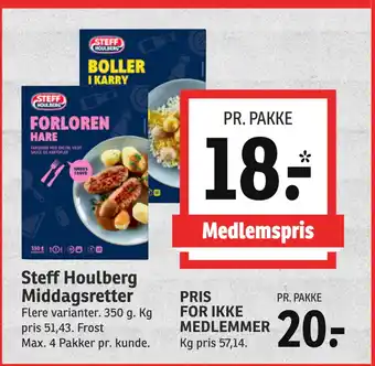 SPAR Steff houlberg middagsretter tilbud