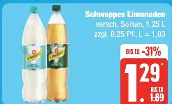 Zentralmarkt Schweppes Limonaden tilbud