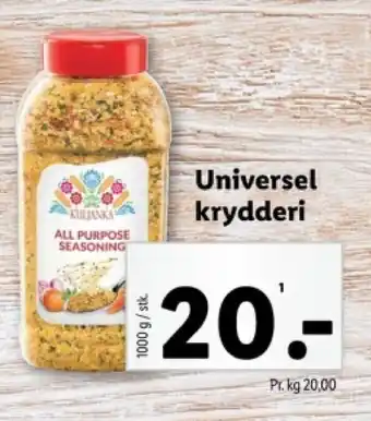Lidl Universel krydderi tilbud