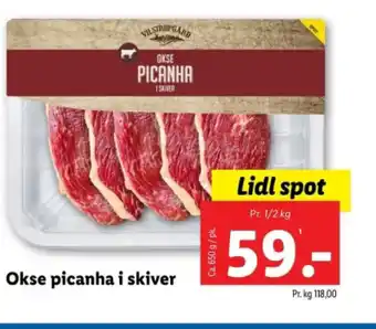 Lidl Okse picanha i skiver tilbud