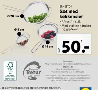 Lidl Sæt med køkkensier tilbud